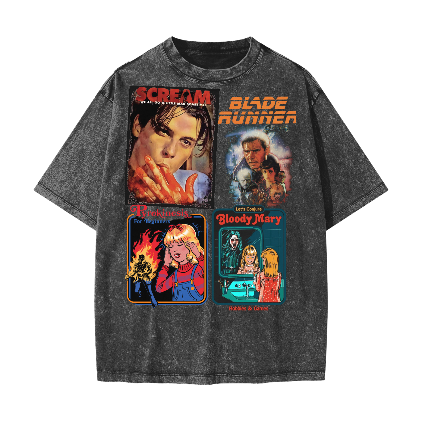 Heavyweight Snow Washed T-Shirt-HALLOWEEN